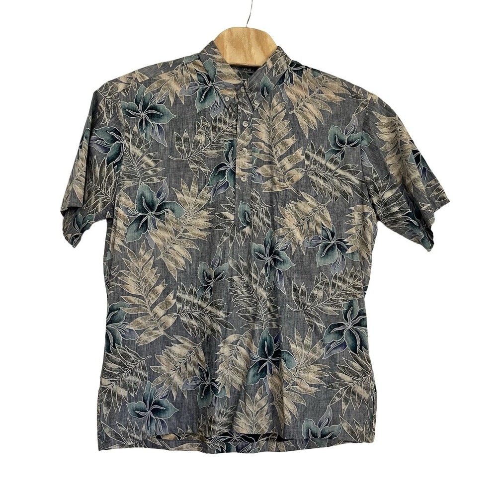 Tori Richard Honolulu Short Sleeve Quarter Button Hawaiian Floral Print, XL